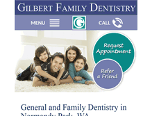 Tablet Screenshot of gilbertfamilydentistry.com